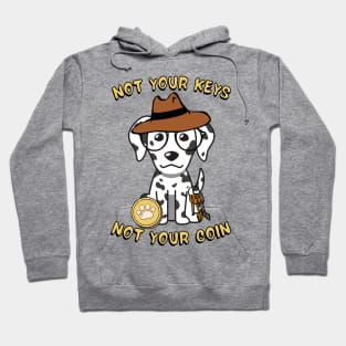 not your keys not your coin dalmatian Hoodie